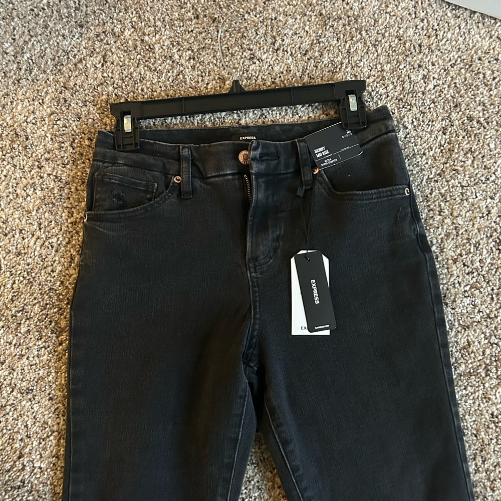 Express Skinny Mid Rise Jeans